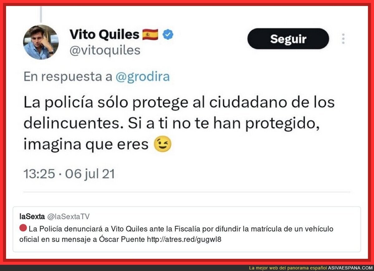 El Vito Quiles del pasado tiene un mensaje al Vito Quiles del presente