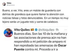 Vito Quiles en un tiempo va a ser domado por la justicia