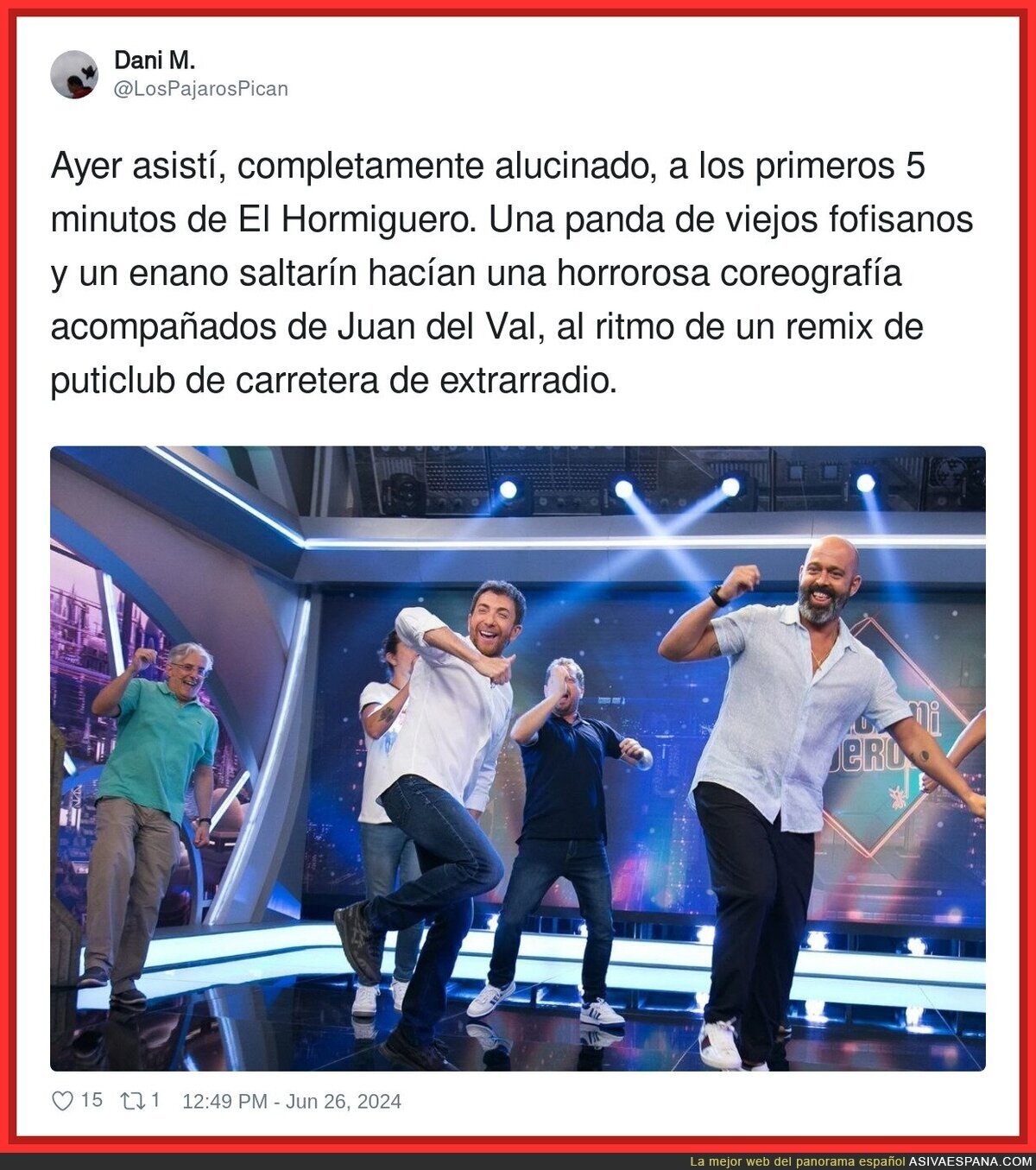 Lo de El Hormiguero es un esperpento