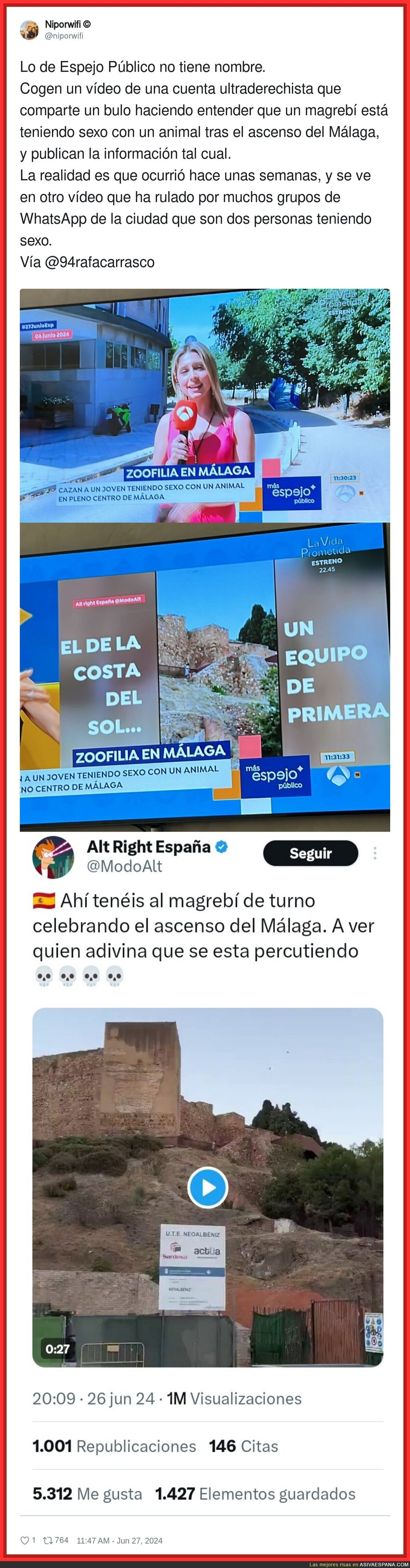 Lo de Espejo Público es repugnante