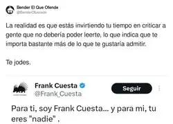 La realidad de Frank Cuesta