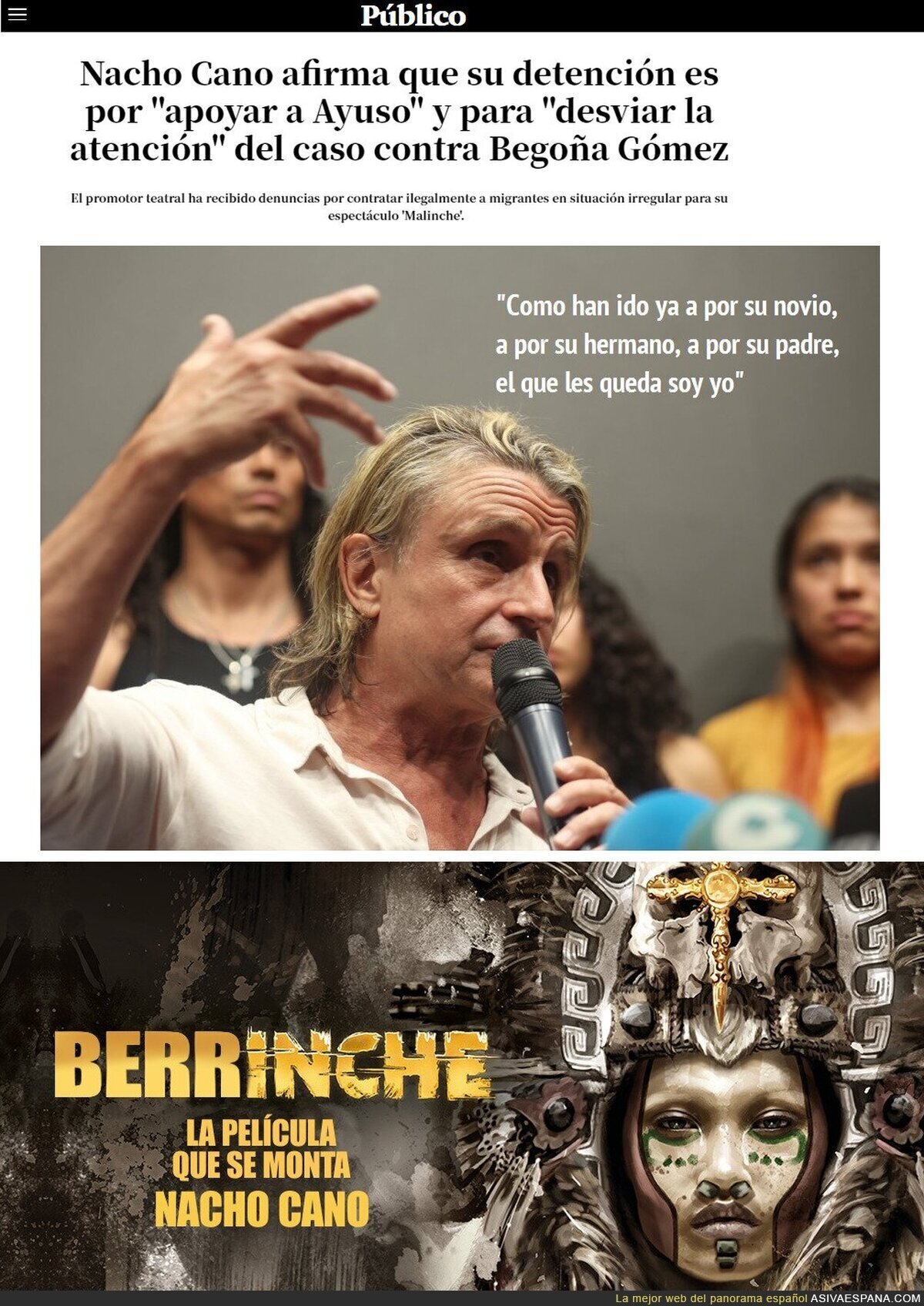 No te pierdas el espectáculo "BERRINCHE" de Nacho Cano