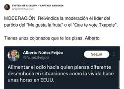 La moderación de Feijóo