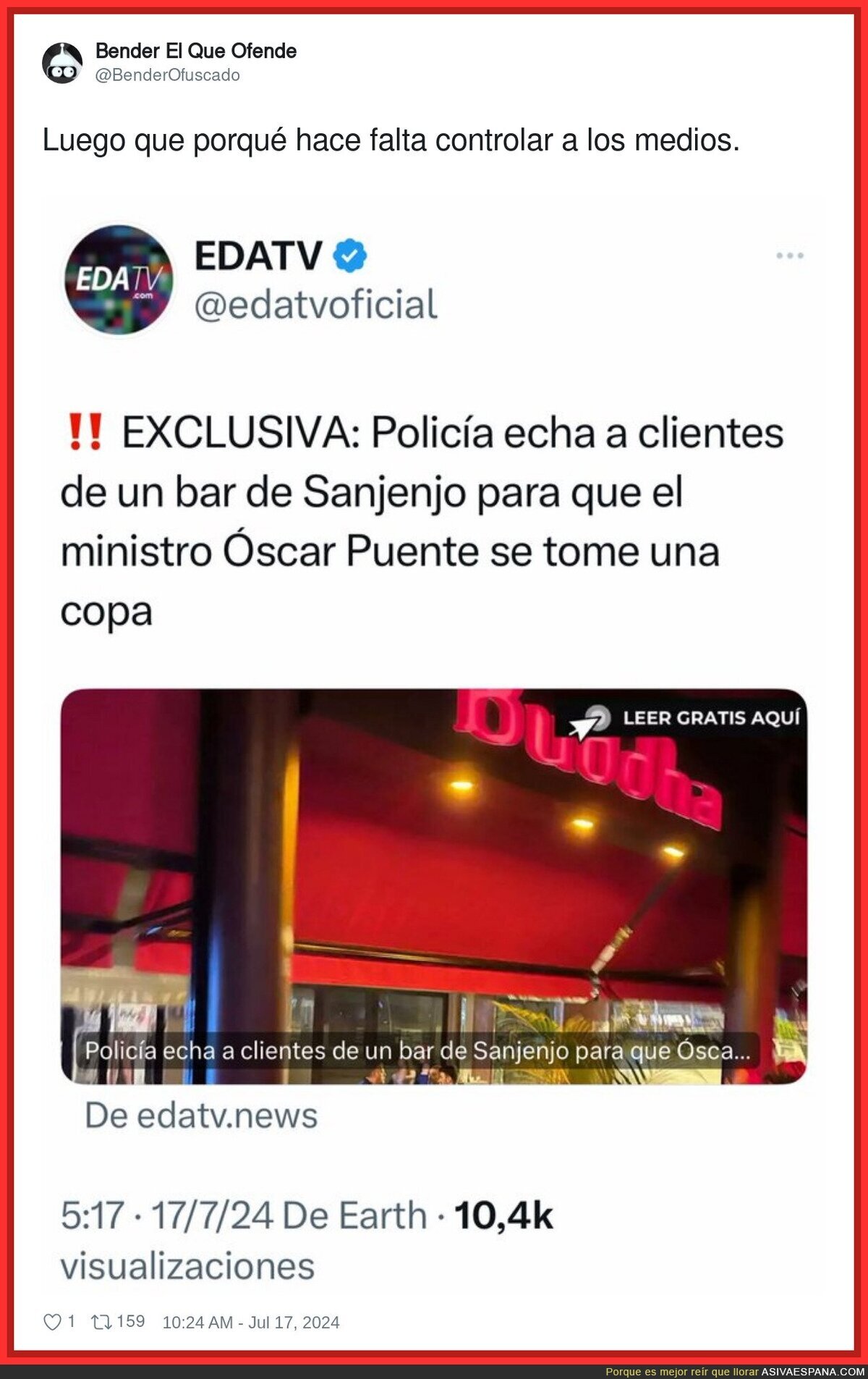 El diario de Javier Negre es repugnante