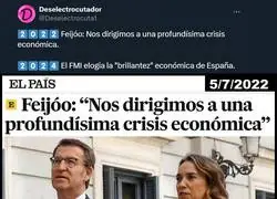 "No soy Nostradamus porque no quiero".  Feijóo