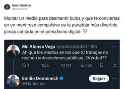 Es el colmo lo de Emilio Doménech con los bulos