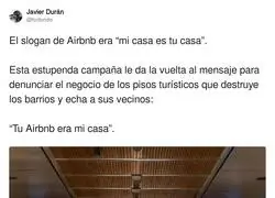 Un mensaje claro y contundente contra Airbnb