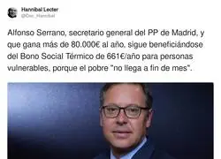 Alfonso Serrano no tiene vergüenza