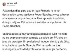 A pocas horas de la declaración de Pedro Sánchez