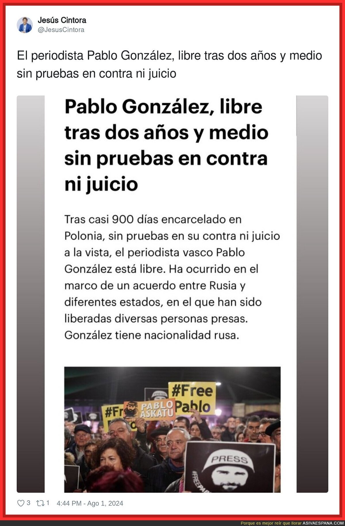 ¿Quién le va a pagar el sufrimiento de este tiempo a Pablo?