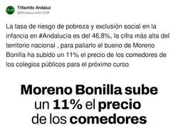 Mientras tanto Moreno Bonilla en Andalucía...