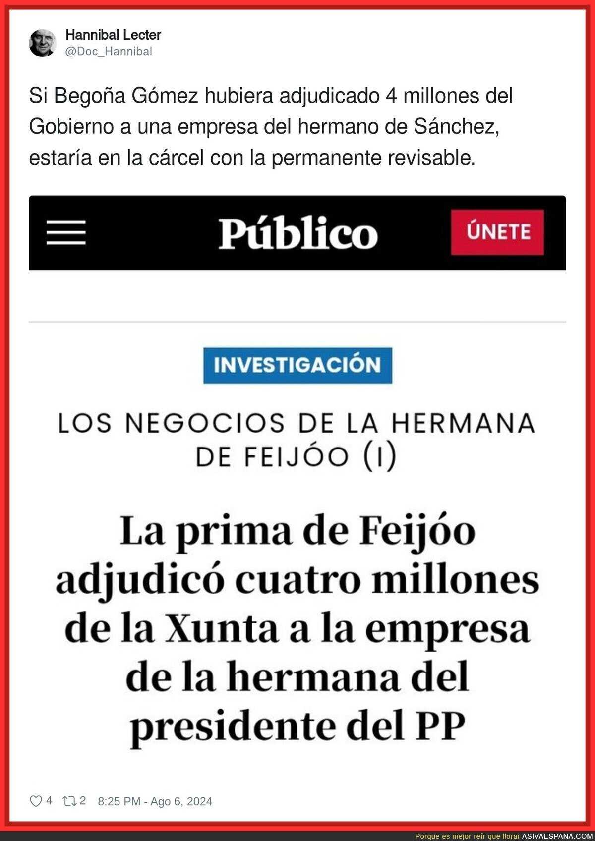 La justicia no es igual para todos