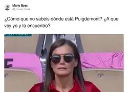 Letizia se pone a buscar a Puigdemont