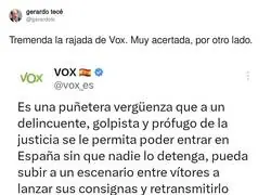 VOX se rebela contra el Rey Juan Carlos