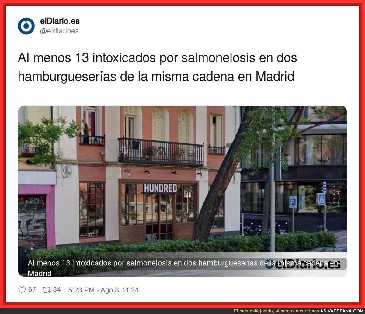 La mejor salmonelosis la de Madrid