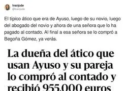 Las vueltas que está dando el dueño del ático de Ayuso y su pareja