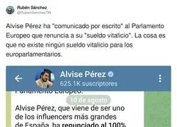 El "sueldo vitalicio" de Alvise Pérez