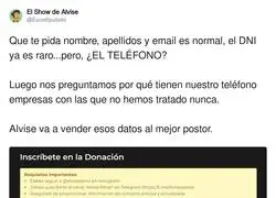 La cantidad de datos que pide Alvise Pérez para conseguir su sueldo