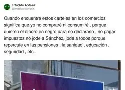 Los carteles que se empiezan a ver en algunos establecimientos