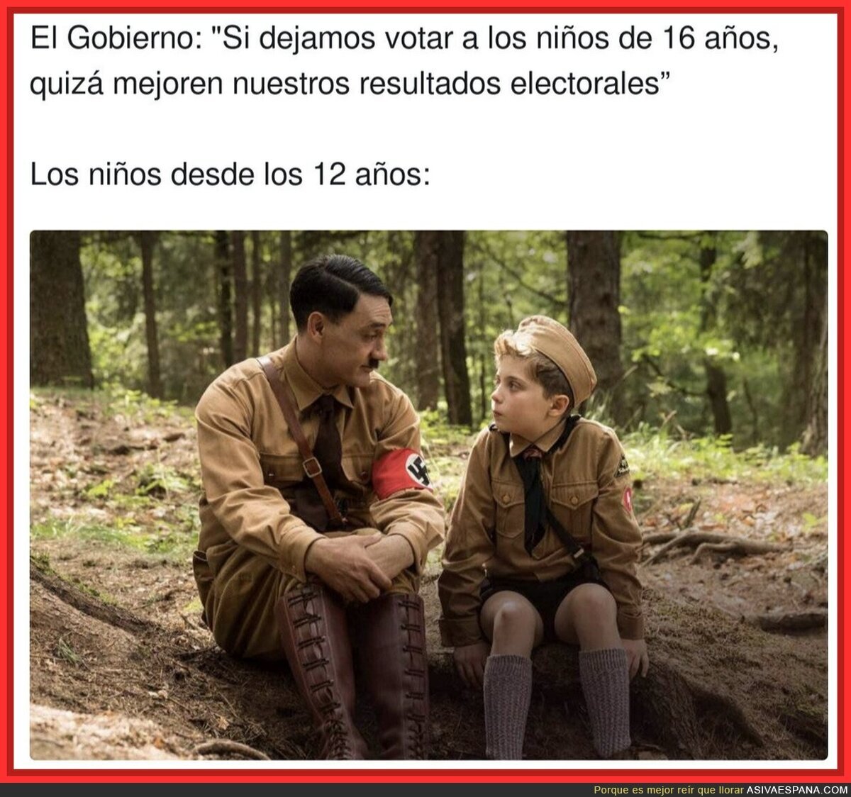 Cuidado con los niños a la hora de votar