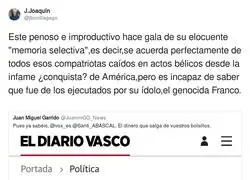 La memoria selectiva de Santiago Abascal