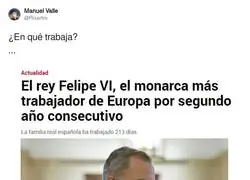 El trabao desconocido del rey Felipe VI