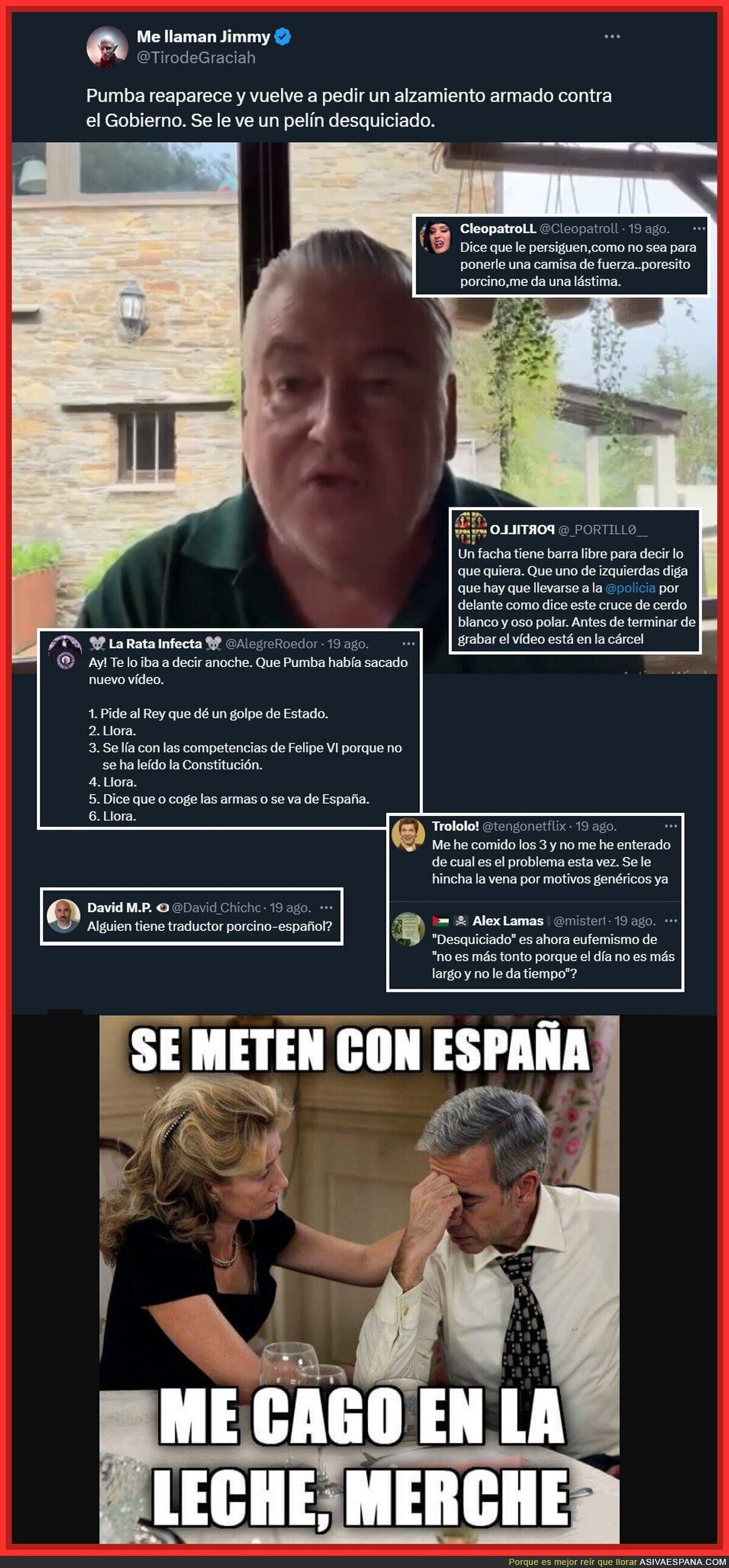 Temblad zurdos, Pumba ha vuelto y va a coger las armas