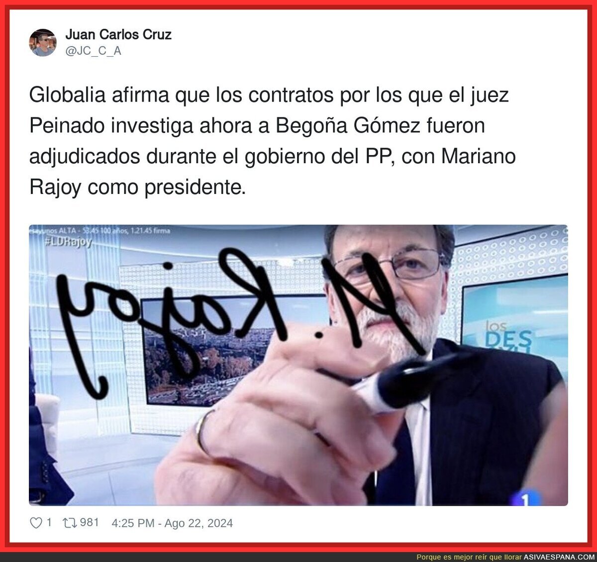 ¿Quién será ese M. Rajoy?