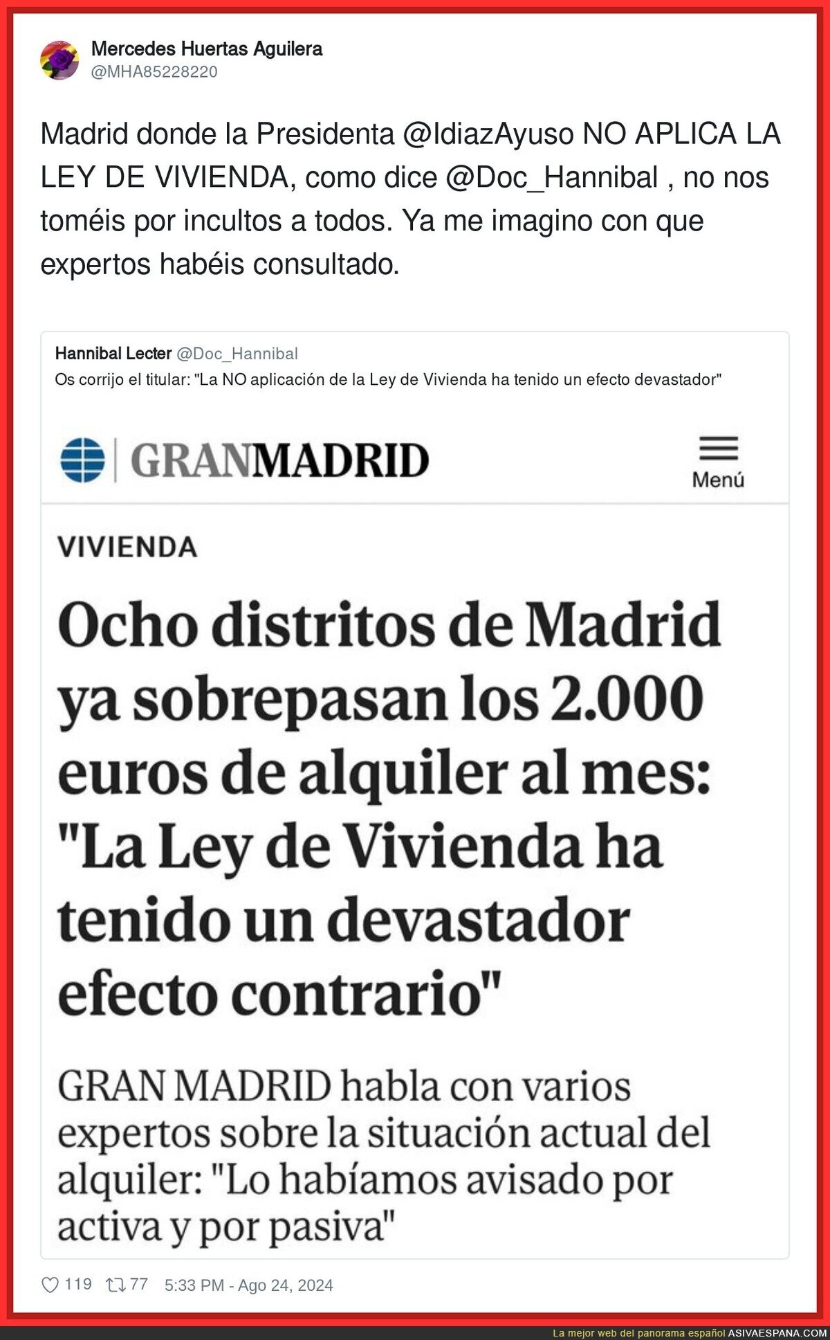 Vivir en Madrid es imposible