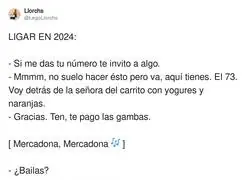 La hora de ligar en el Mercadona