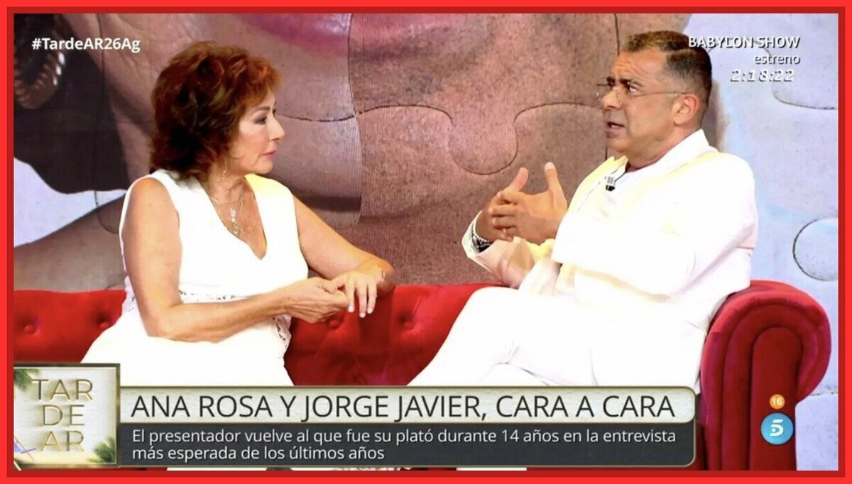 Jorge Javier destroza a Ana Rosa Quintana en directo