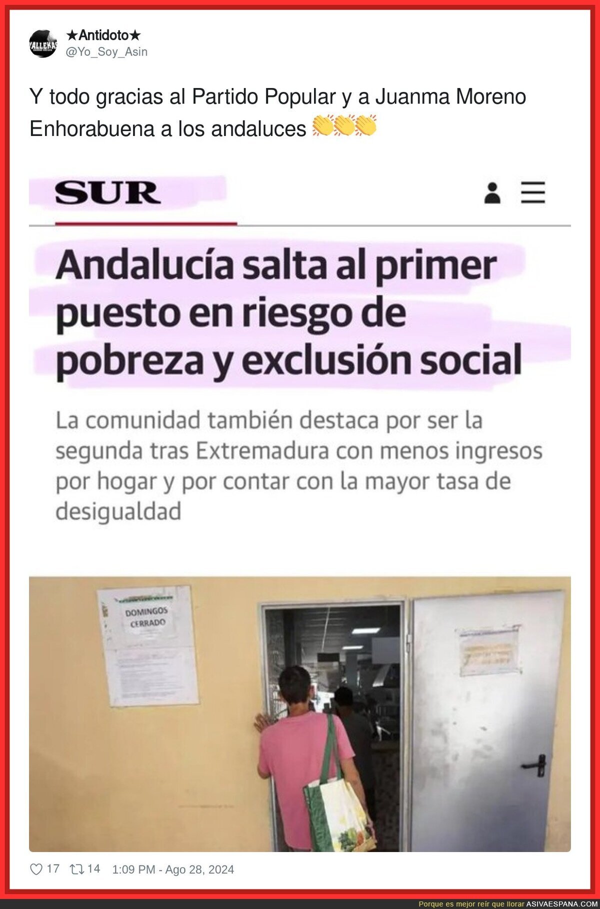 Disfruten lo votado en Andalucía