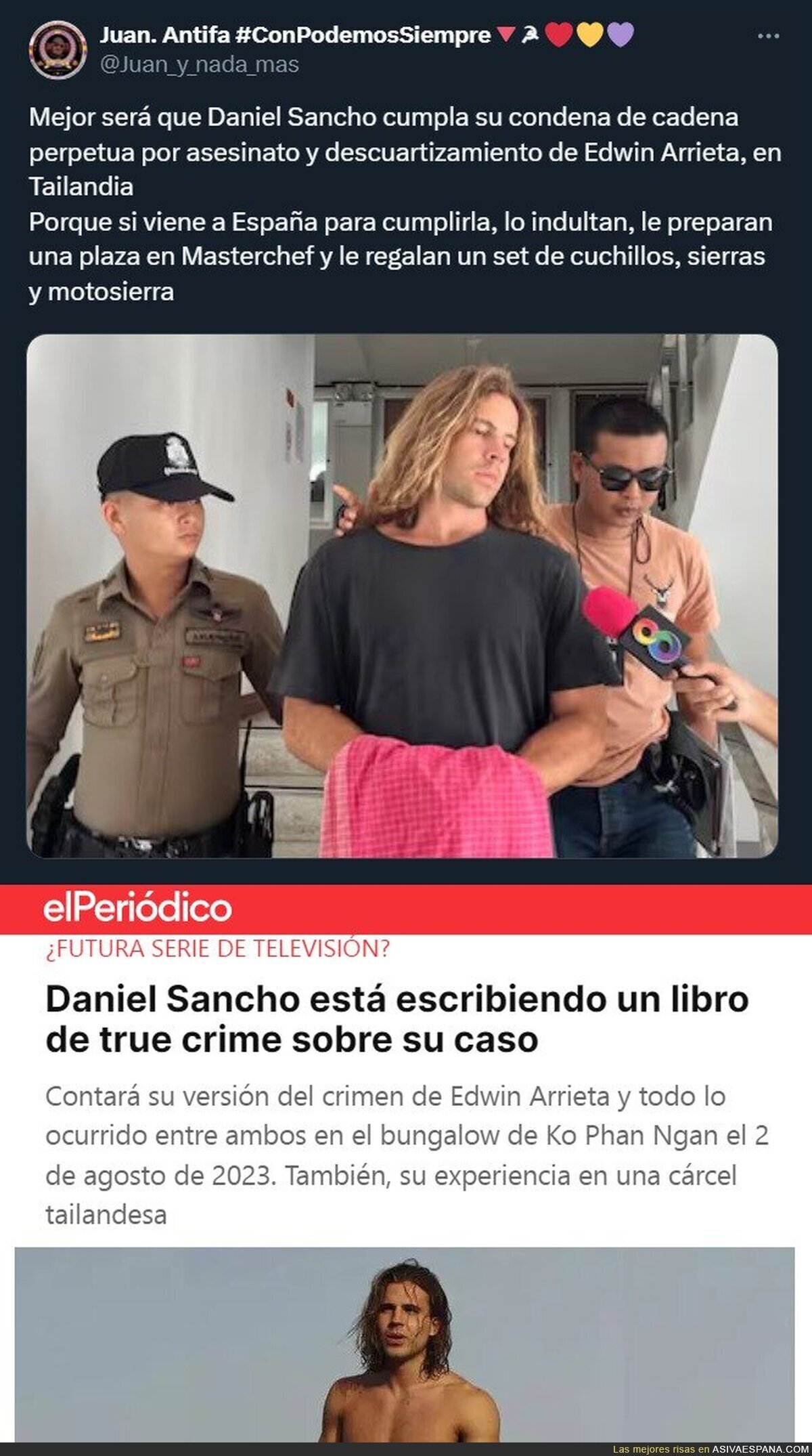 Esto es lo que hubiera ocurrido con Daniel Sancho de haber venido a España