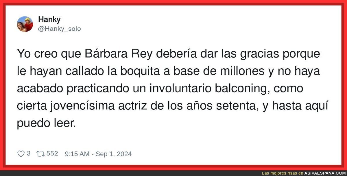 La suerte de Bárbara Rey