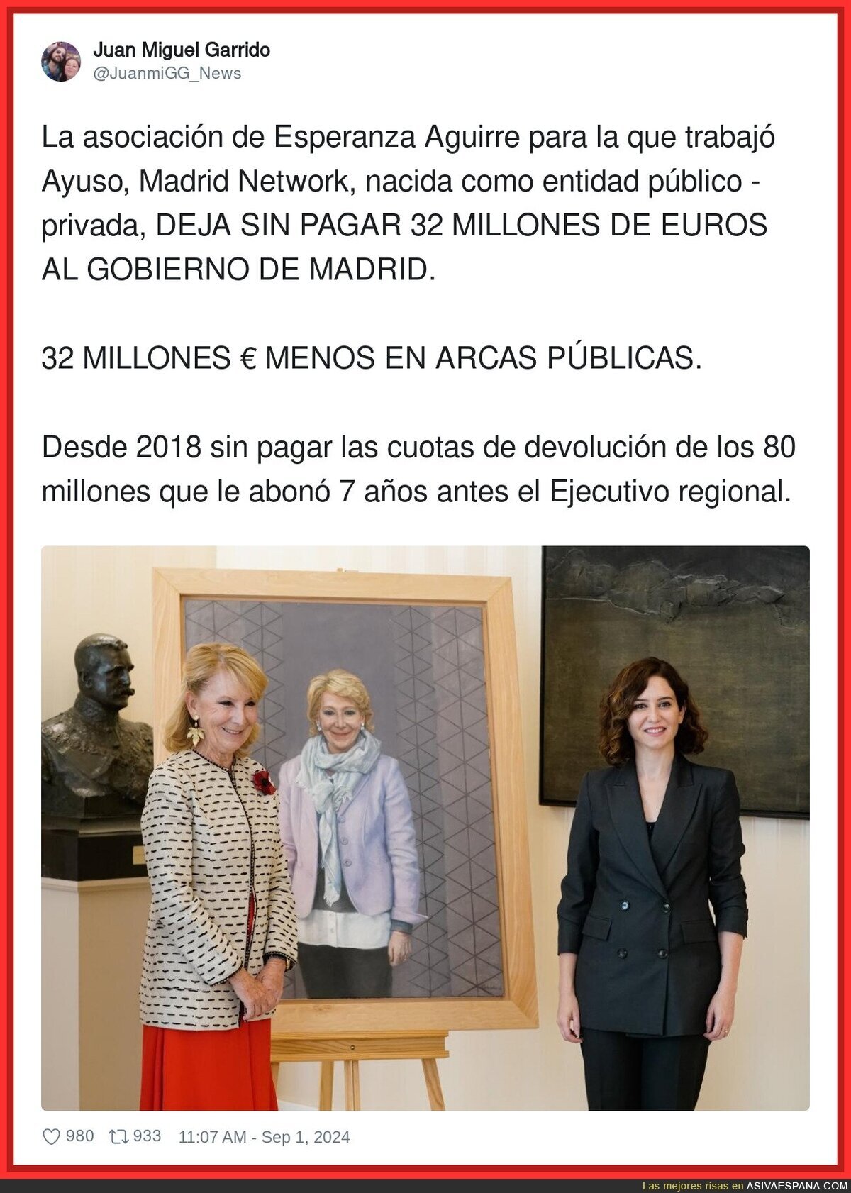 Otro escándalo más de la pareja Isabel Díaz Ayuso - Esperanza Aguirre