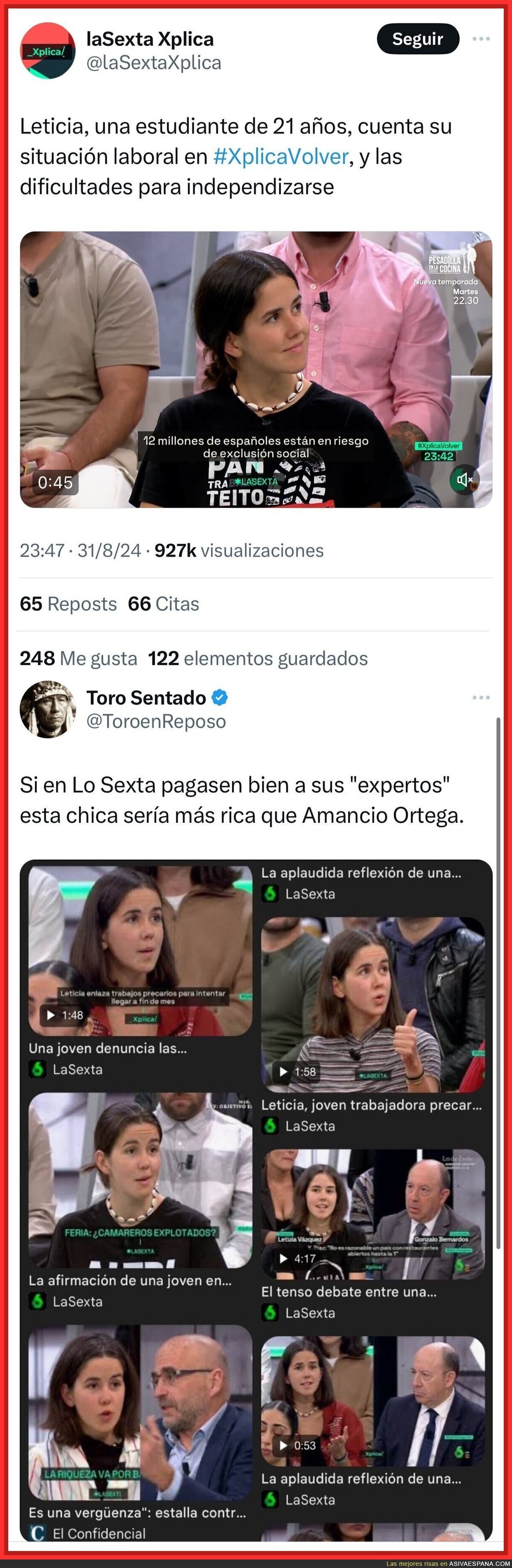 La Sexta Xplica falsea a los expertos