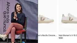 Irene Montero responde a una persona que la acusa de haberse gastado 160 euros en unas zapatillas