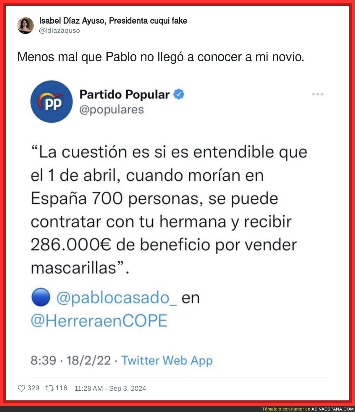 Ayuso está a salvo sin Pablo Casado