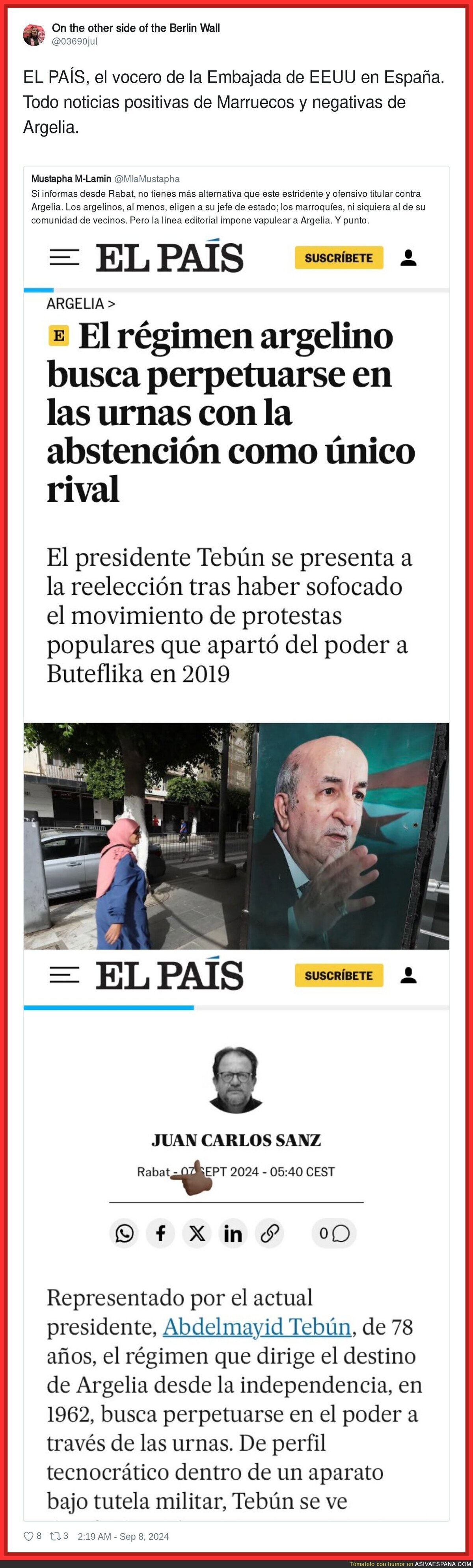 EL PAÍS, el vocero de la Embajada de EEUU en España