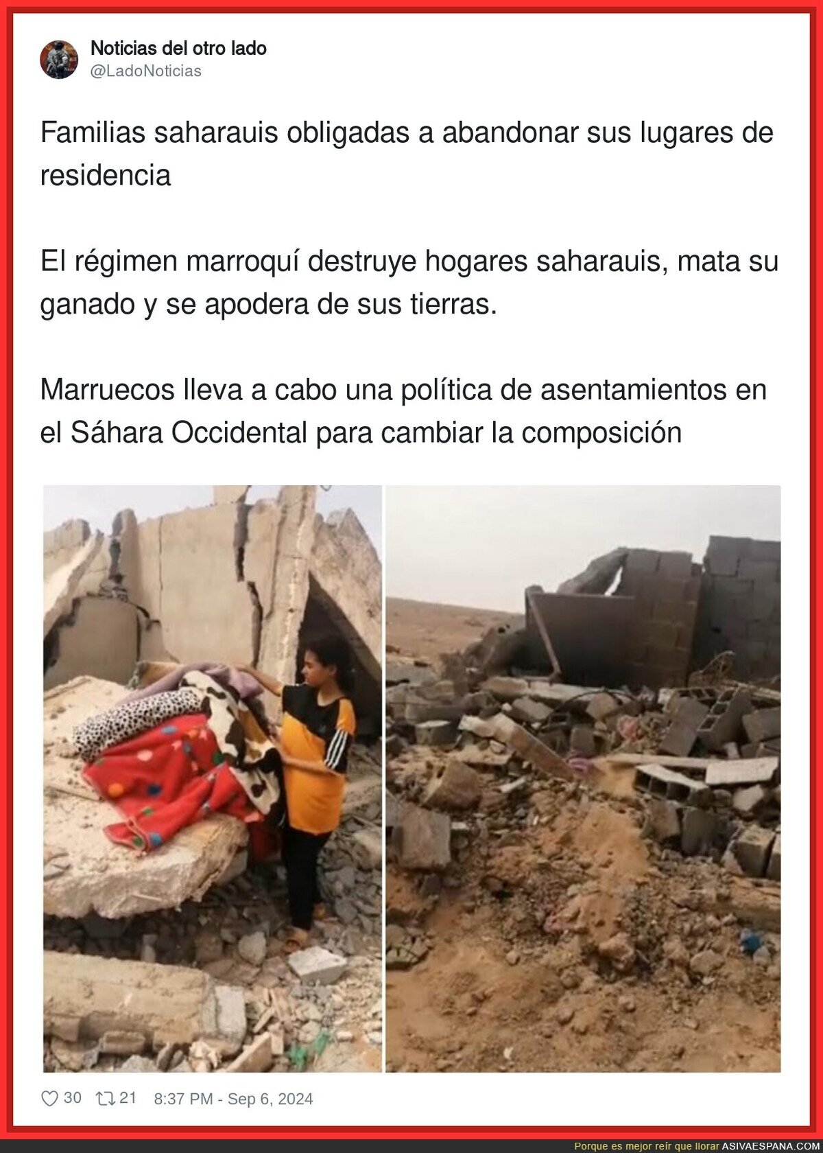 Esto hace Marruecos a los saharauis