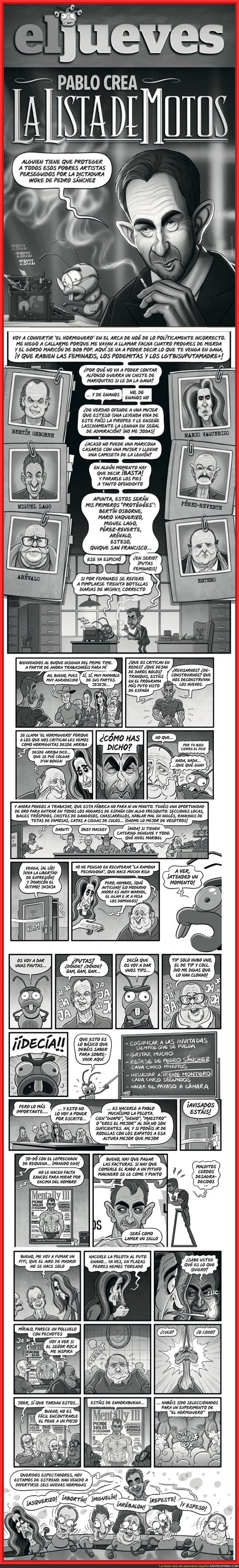 El Casting de Pablo Motos, por Juanjo Cuerda en "eljueves"