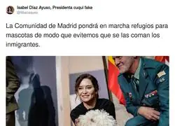 Ayuso protege a los animales del gran peligro