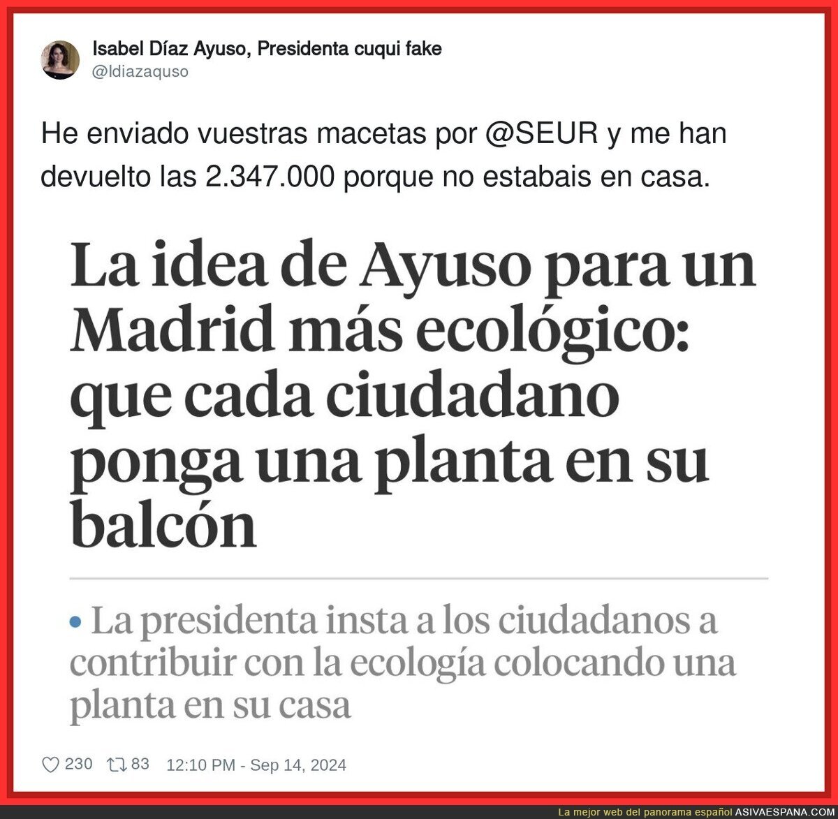 La gran idea de Ayuso