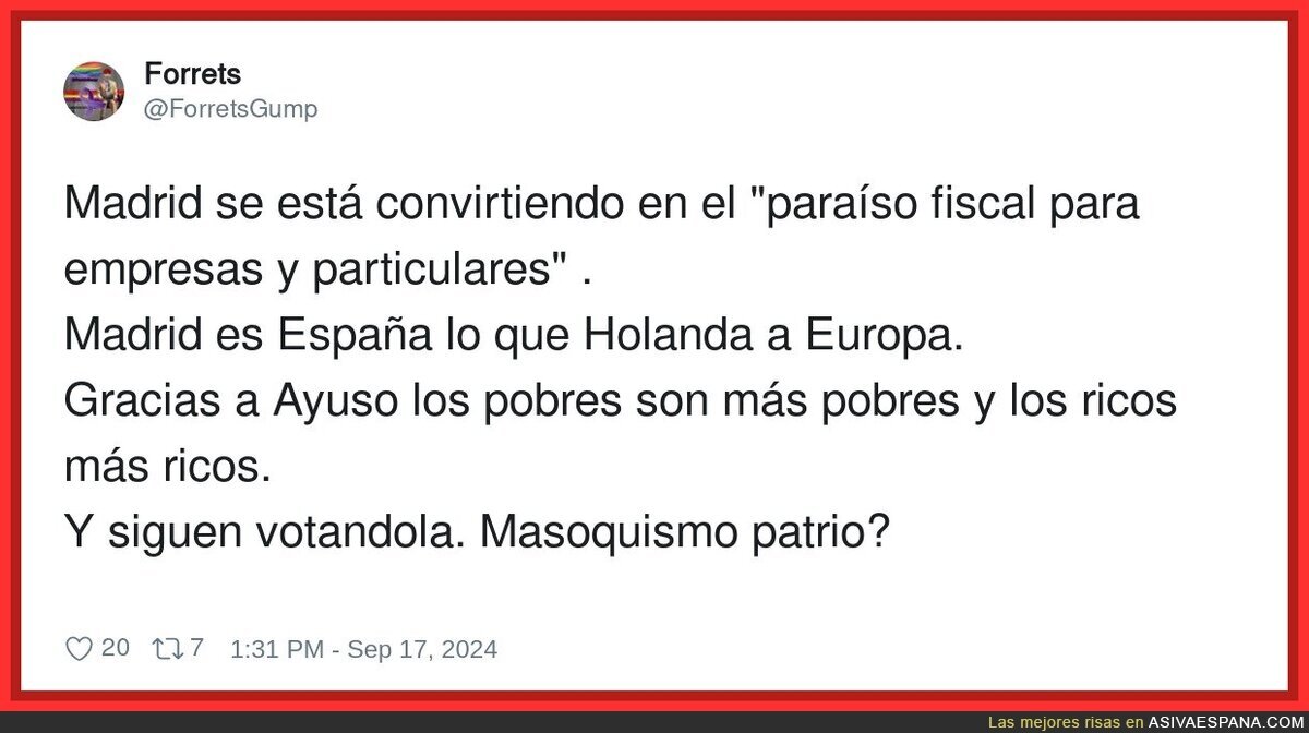 El masoquismo que hay en Madrid