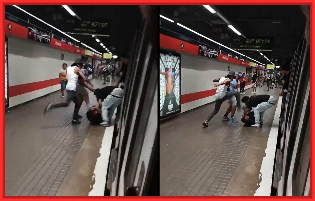 Pegan una paliza a un chaval en el metro de Barcelona