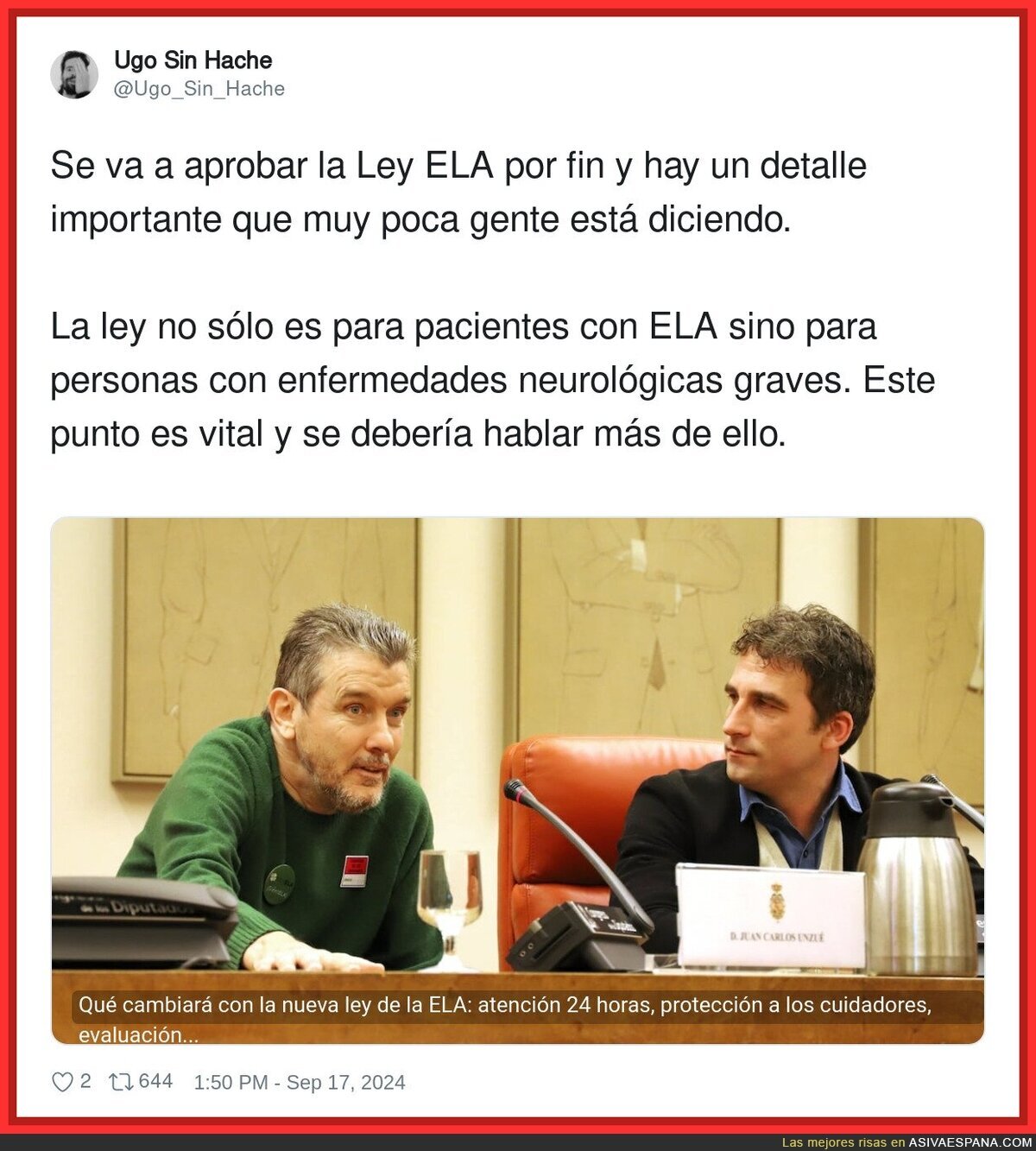 Un detalle importante con la Ley ELA