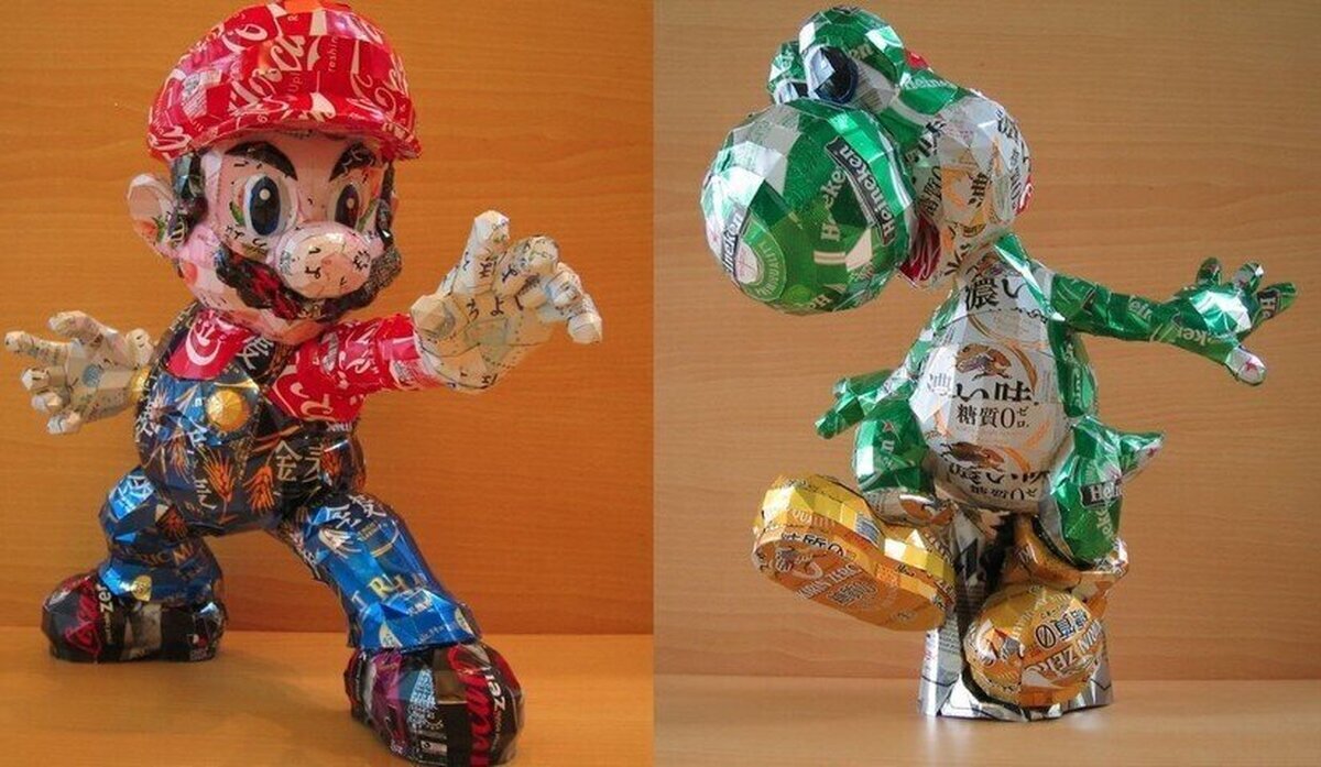 Es increíble lo que se puede hacer con latas de refresco y mucha imaginación