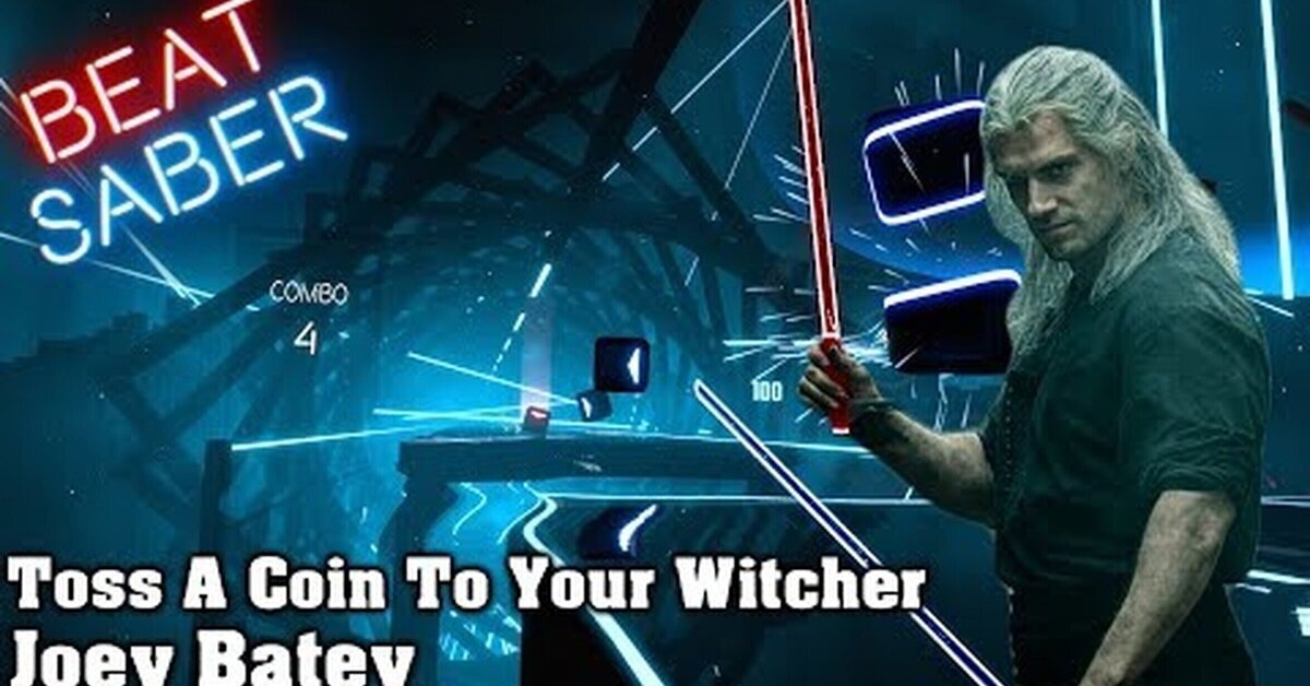 La canción Toss a Coin to your Witcher está petándolo en el videojuego Beat Saber