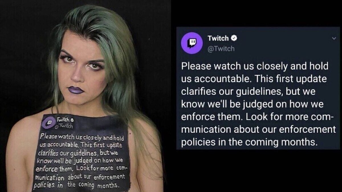 Twitch no se aclara con las normas por expulsar y readmitir a una streamer que hace bodypainting de SMITE