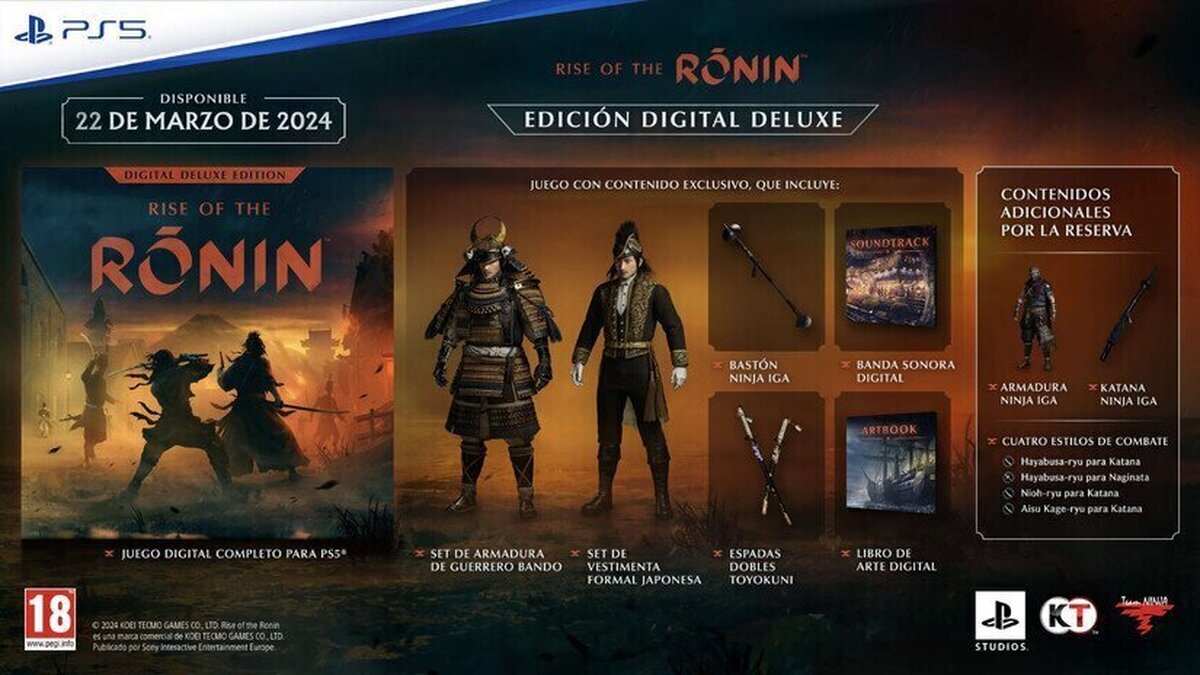 Rise of the Ronin presenta nuevos personajes y facciones y estrena avatares en PSN